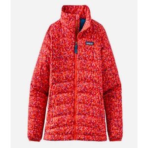 Girls PATAGONIA Puffer Jacket in Catalan Coral sz 10